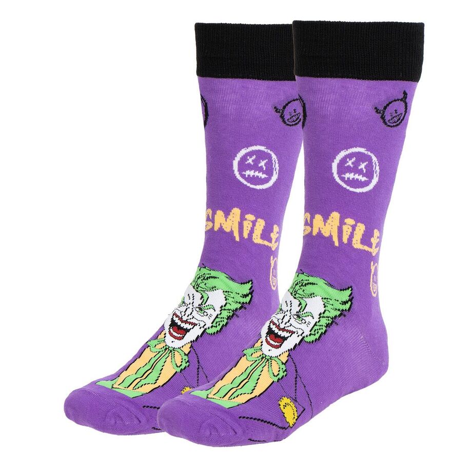 Set 3 calcetines Joker DC Comics adulto