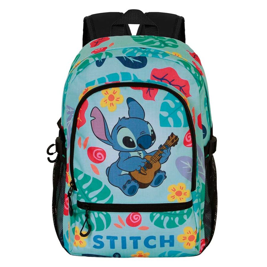 Mochila Guitar Stitch Disney 44cm adaptable