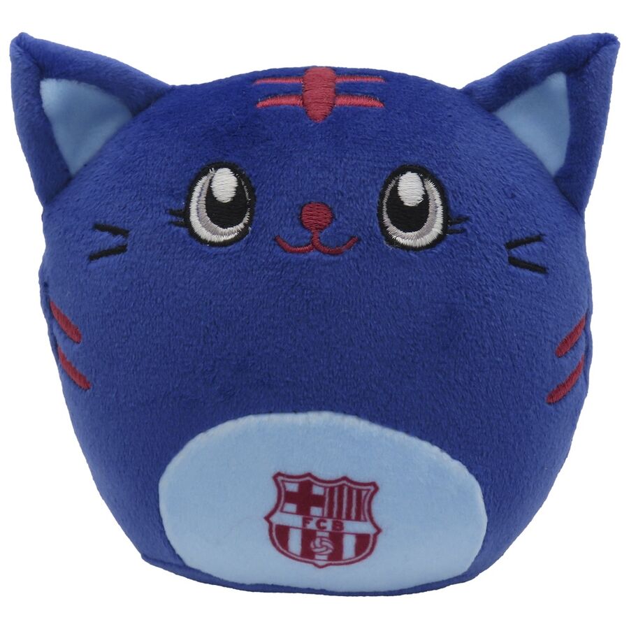 Peluche Gato Squishy FC Barcelona 12cm