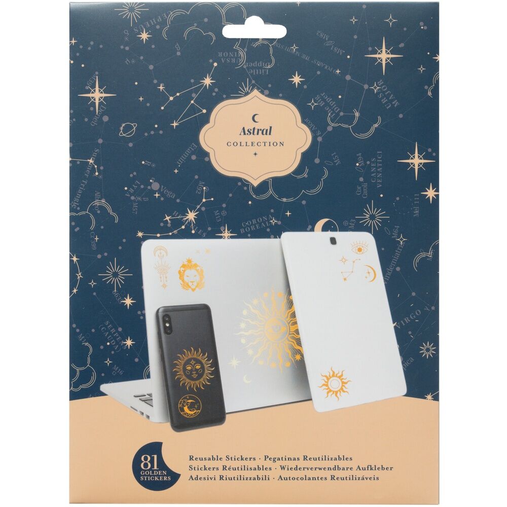 Set pegatinas reutilizables Astral