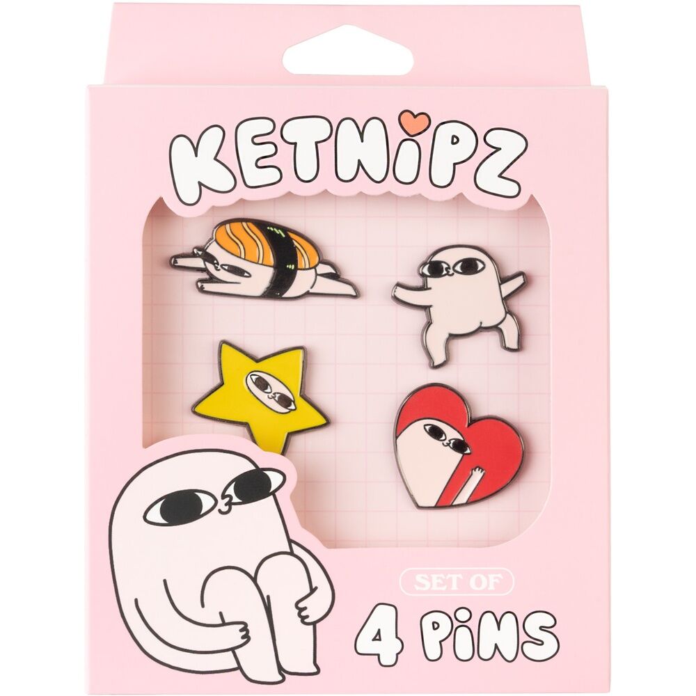 Set 4 pins Ketnipz