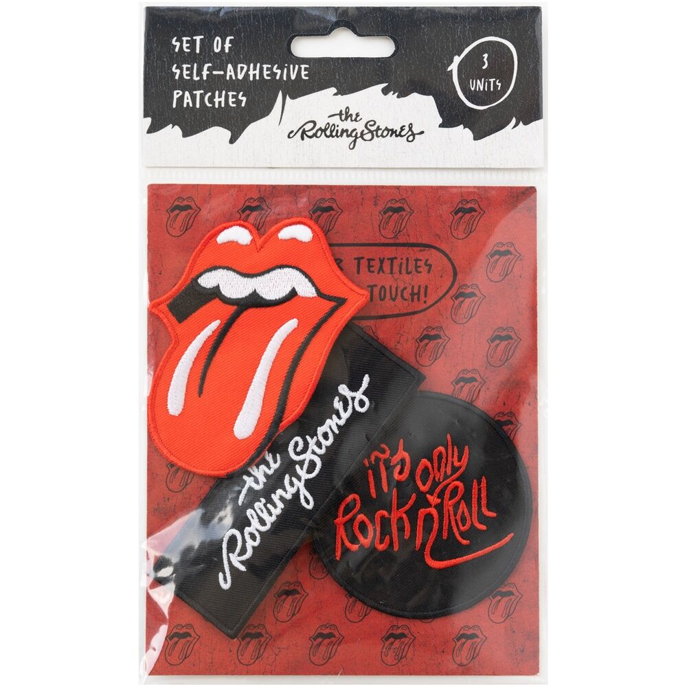 Set 3 parches Rolling Stones