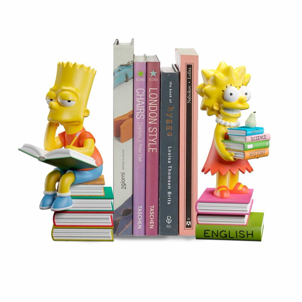 Sujetalibros Bart y Lisa Los Simpsons