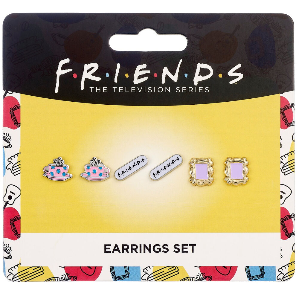 Set 3 pares de pendientes Friends
