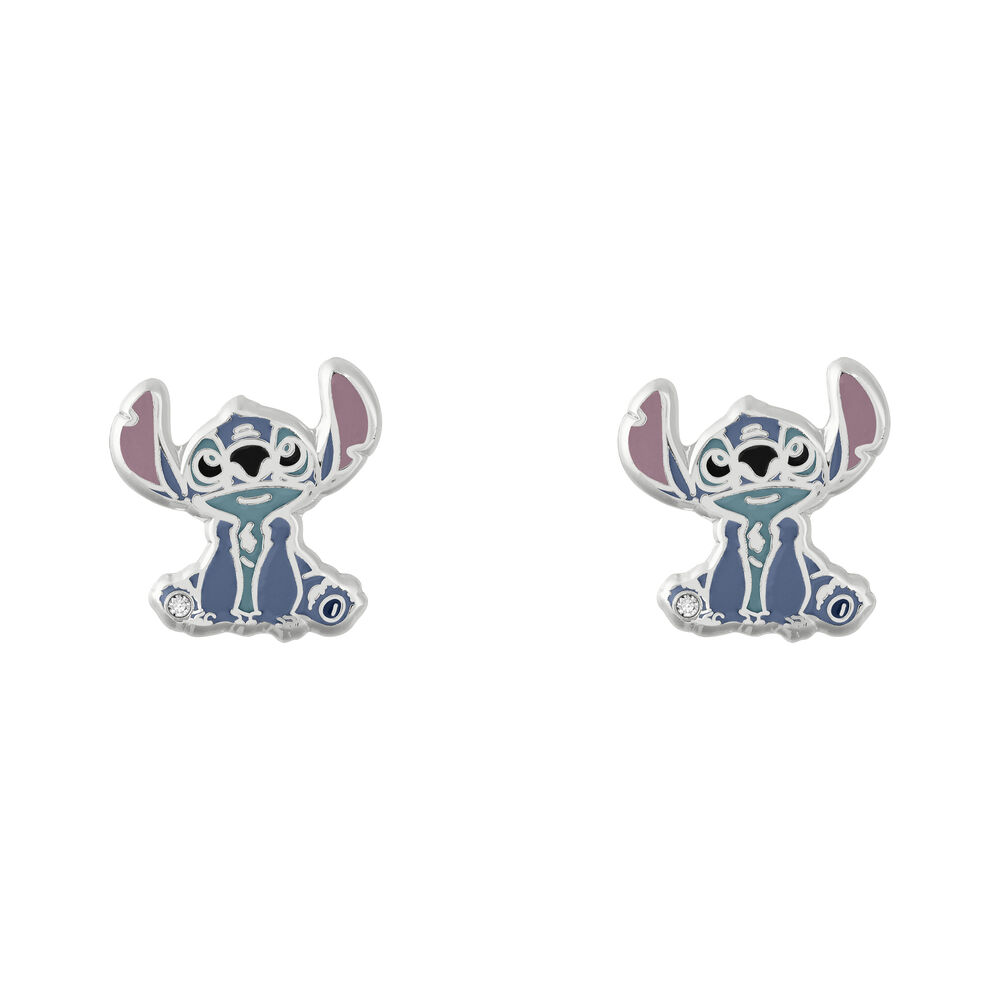 Pendientes + plato bisuteria Stitch Disney