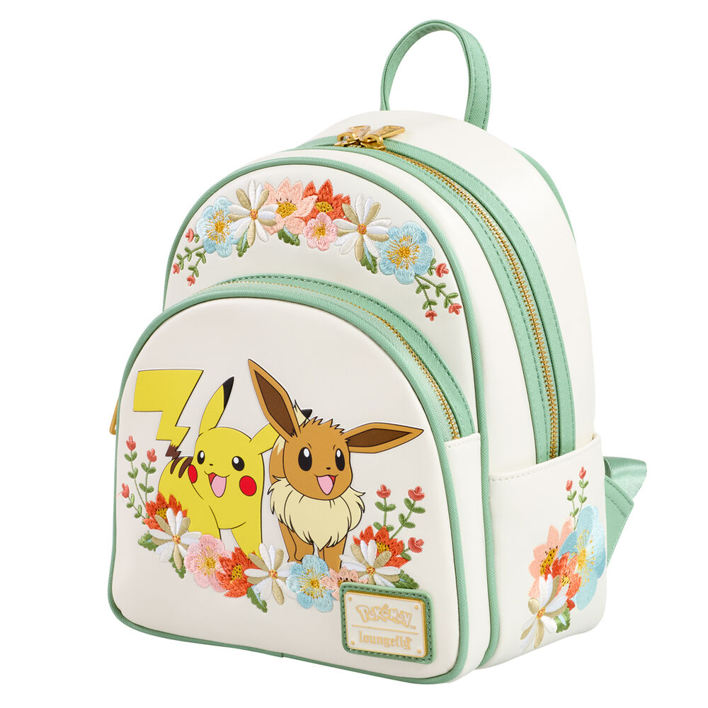 Mochila Pikachu & Eevee Floral Pokemon Loungefly