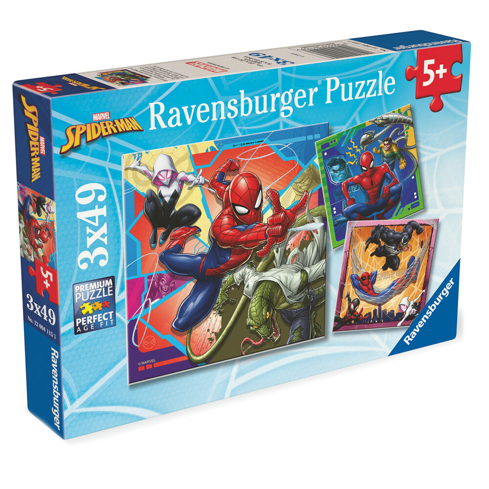 Puzzle Spiderman Marvel 3x49pzs