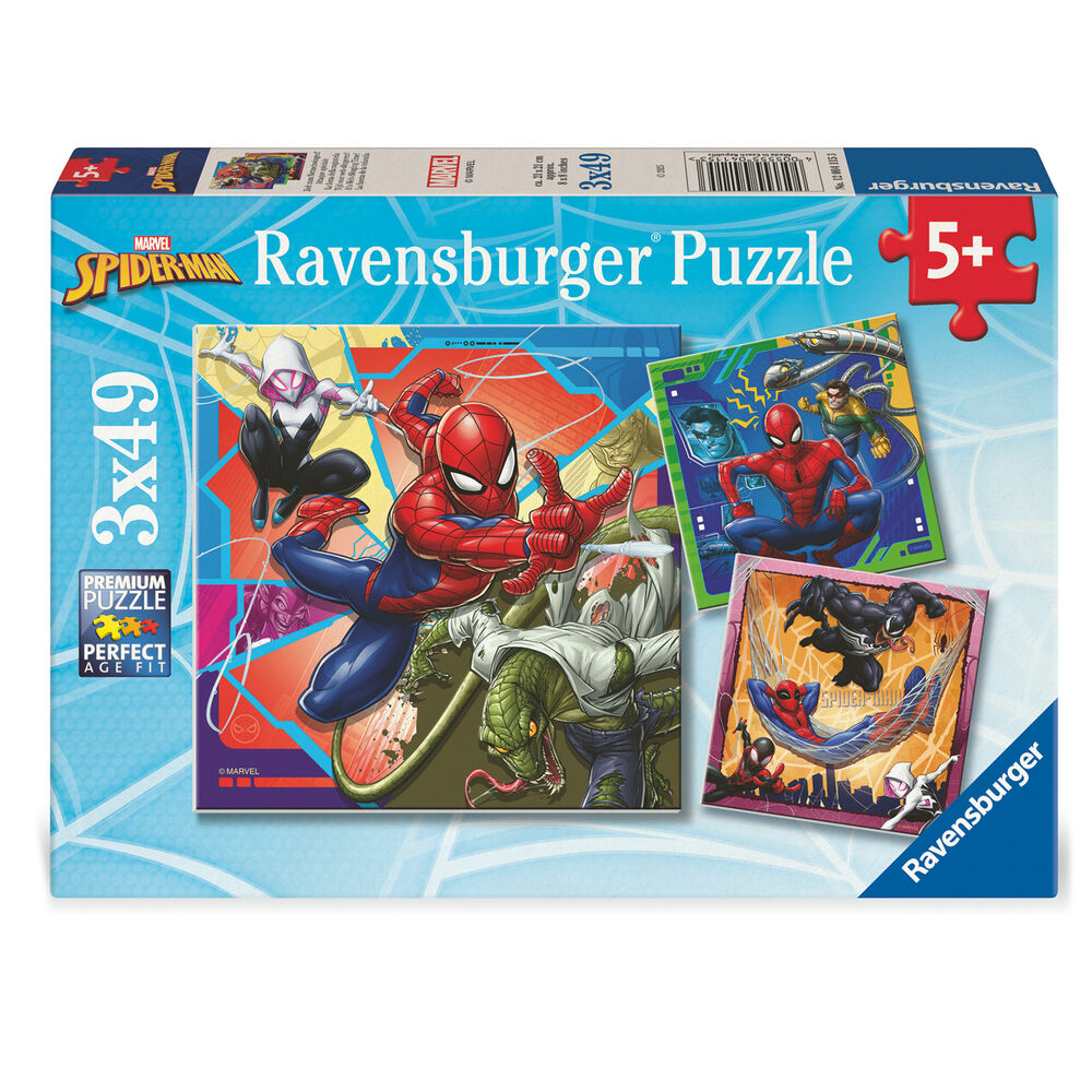 Puzzle Spiderman Marvel 3x49pzs