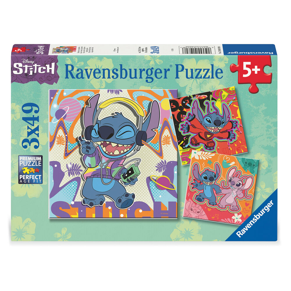 Puzzle Stitch Disney 3x49pzs