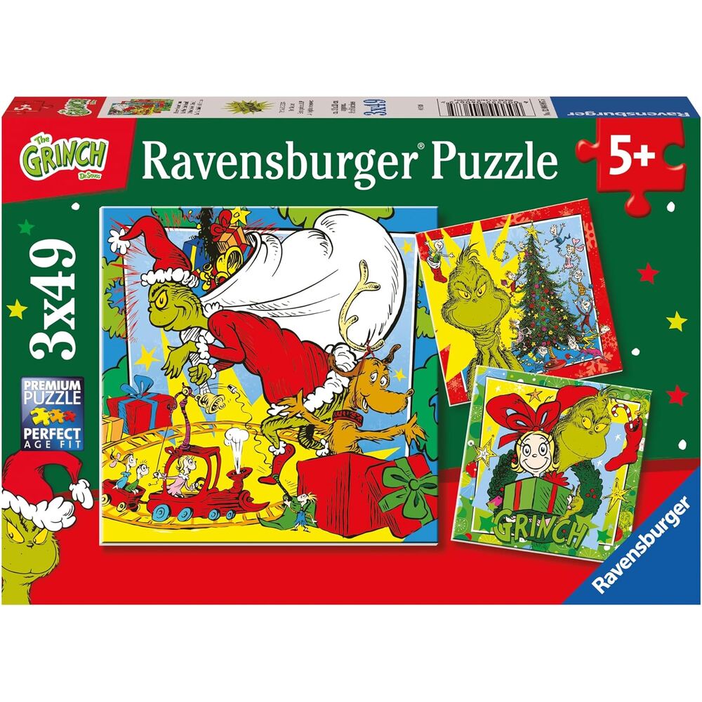 Puzzle El Grinch 3x49pzs