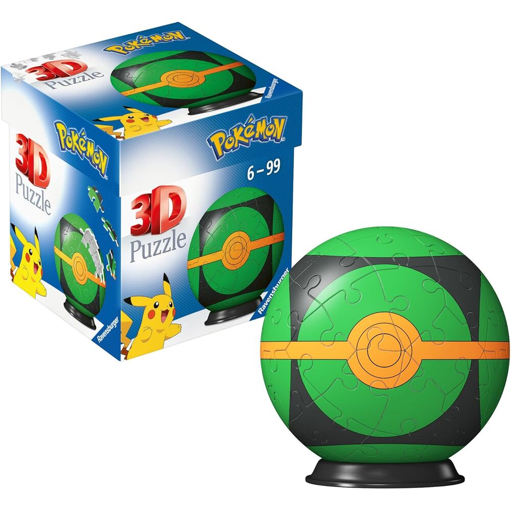 Puzzle 3D Poke Ball Pokemon 54pzs