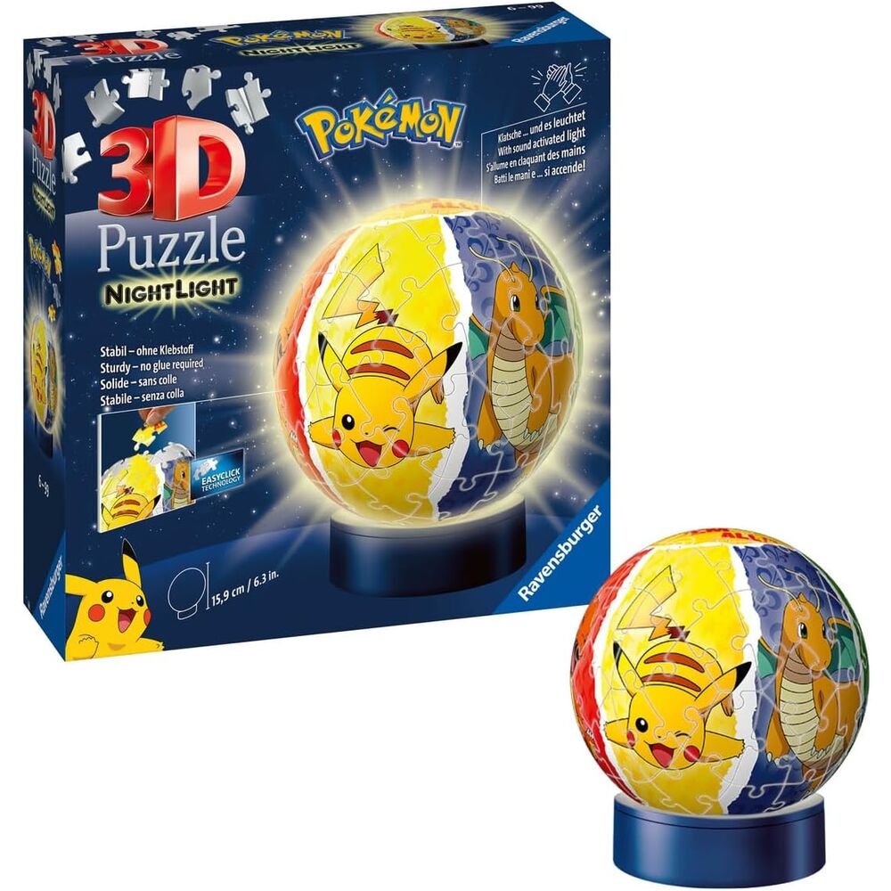 Puzzle 3D Luz Nocturna Pokemon 74pzs