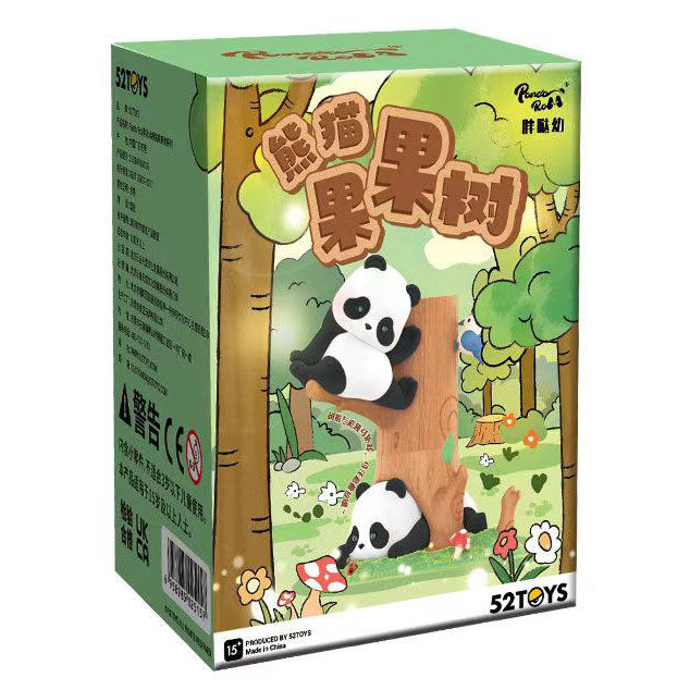 Figura sorpresa Fruit Tree Climbing Panda Roll surtido