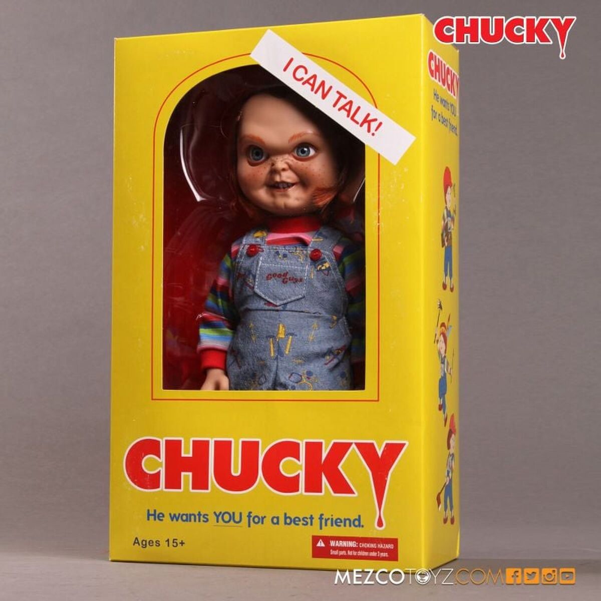 Muñeco Chucky El Muñeco Diabolico parlante 38cm ingles