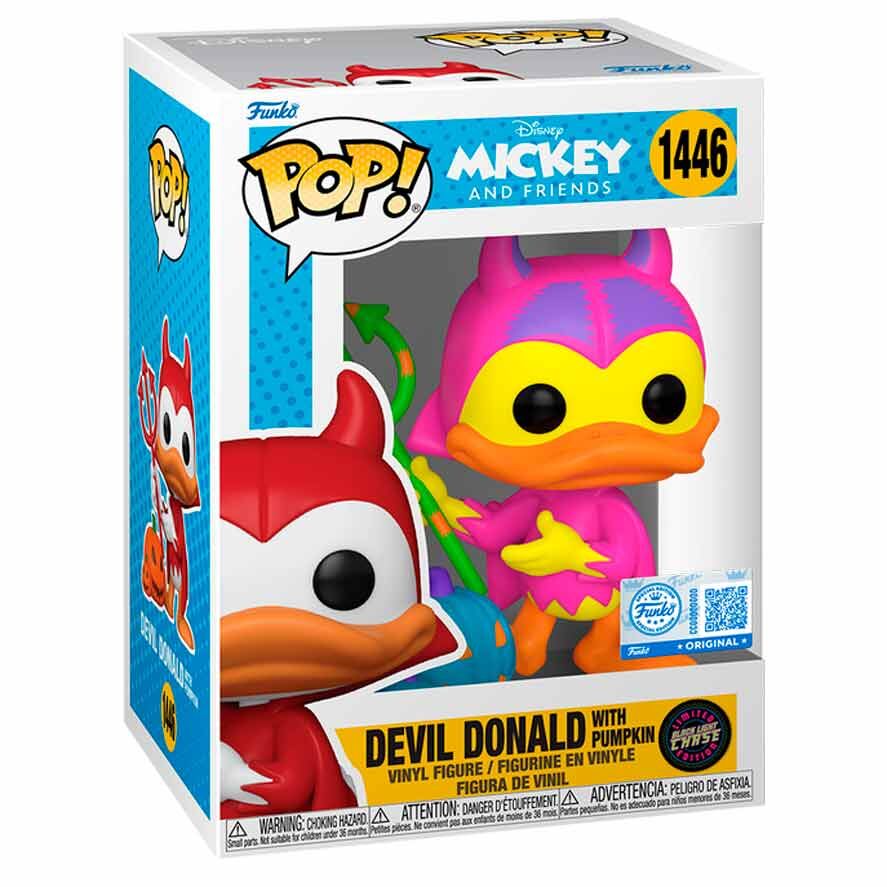 Figura POP Disney Mickey and Friends Devil Donald with Pumpkin 5 + 1 Chase Exclusive