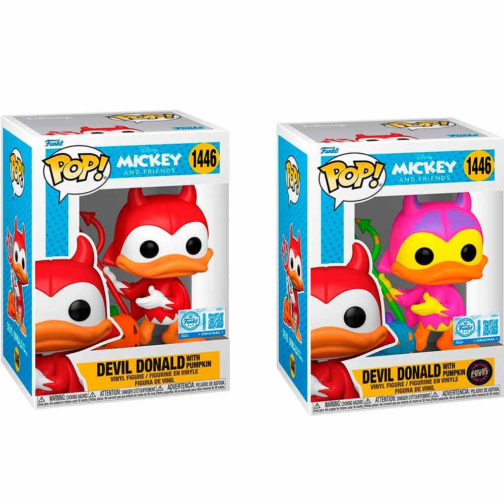 Figura POP Disney Mickey and Friends Devil Donald with Pumpkin 5 + 1 Chase Exclusive