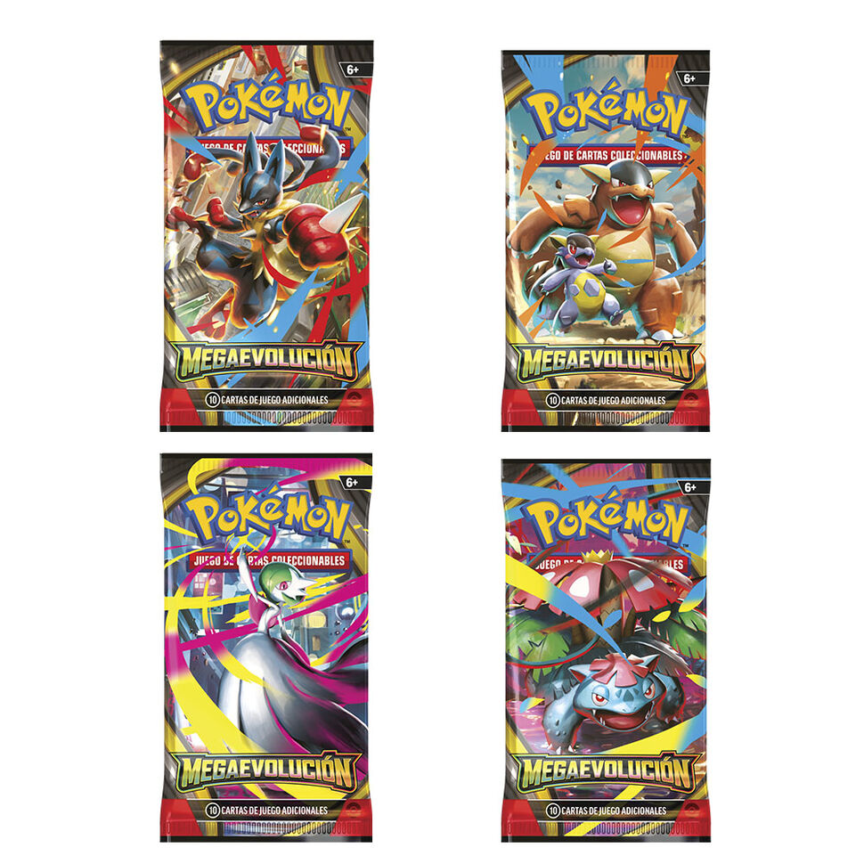 Sobre cartas Mega Evolucion Pokemon español surtido