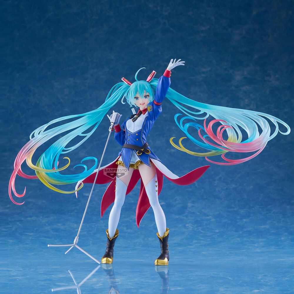 Figura Banpresto Evolve Gundam Collaboration Miku 45th Anniversary Gundam x Hatsune Miku 21cm