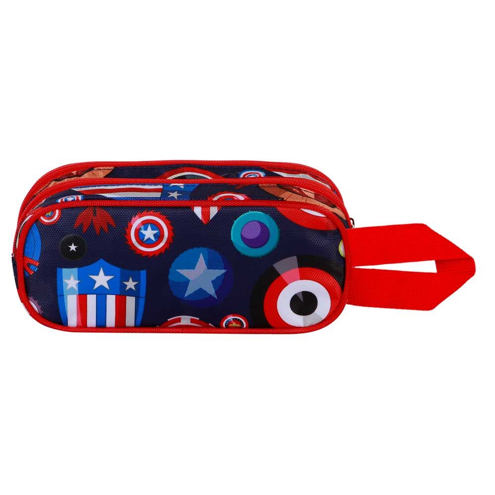 Portatodo 3D Patriot Capitan America Marvel doble