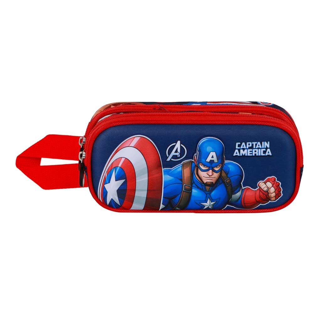 Portatodo 3D Patriot Capitan America Marvel doble