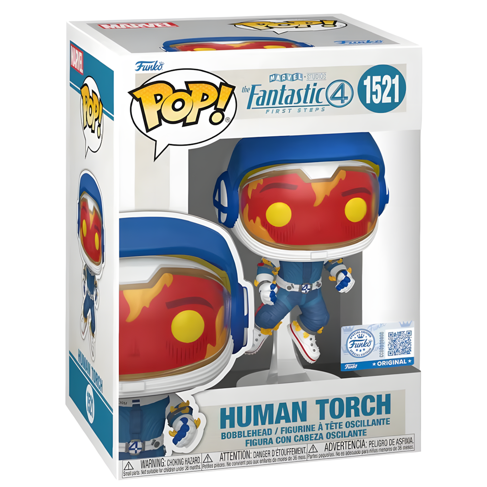 Figura POP Marvel Los 4 Fantasticos Antorcha Humana