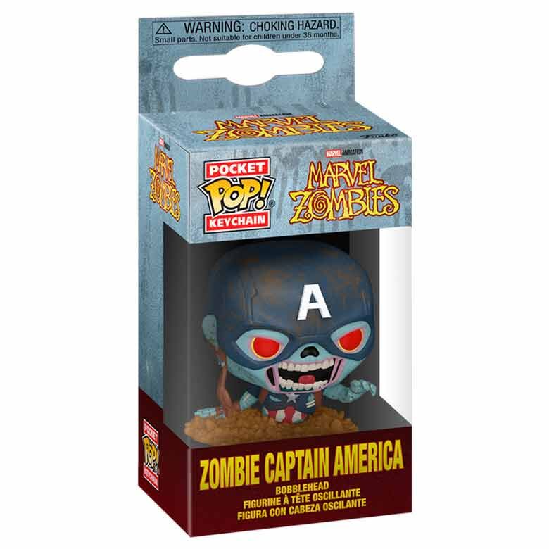 Llavero Pocket POP Marvel – Marvel Zombies Capitan America