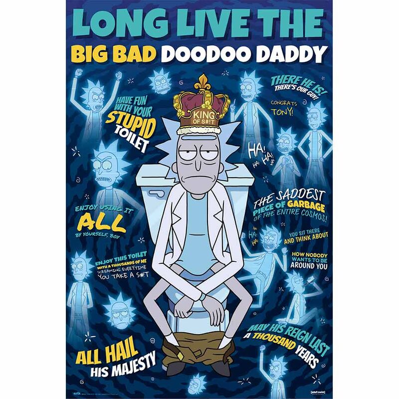 Poster Doodoo Daddy Rick & Morty