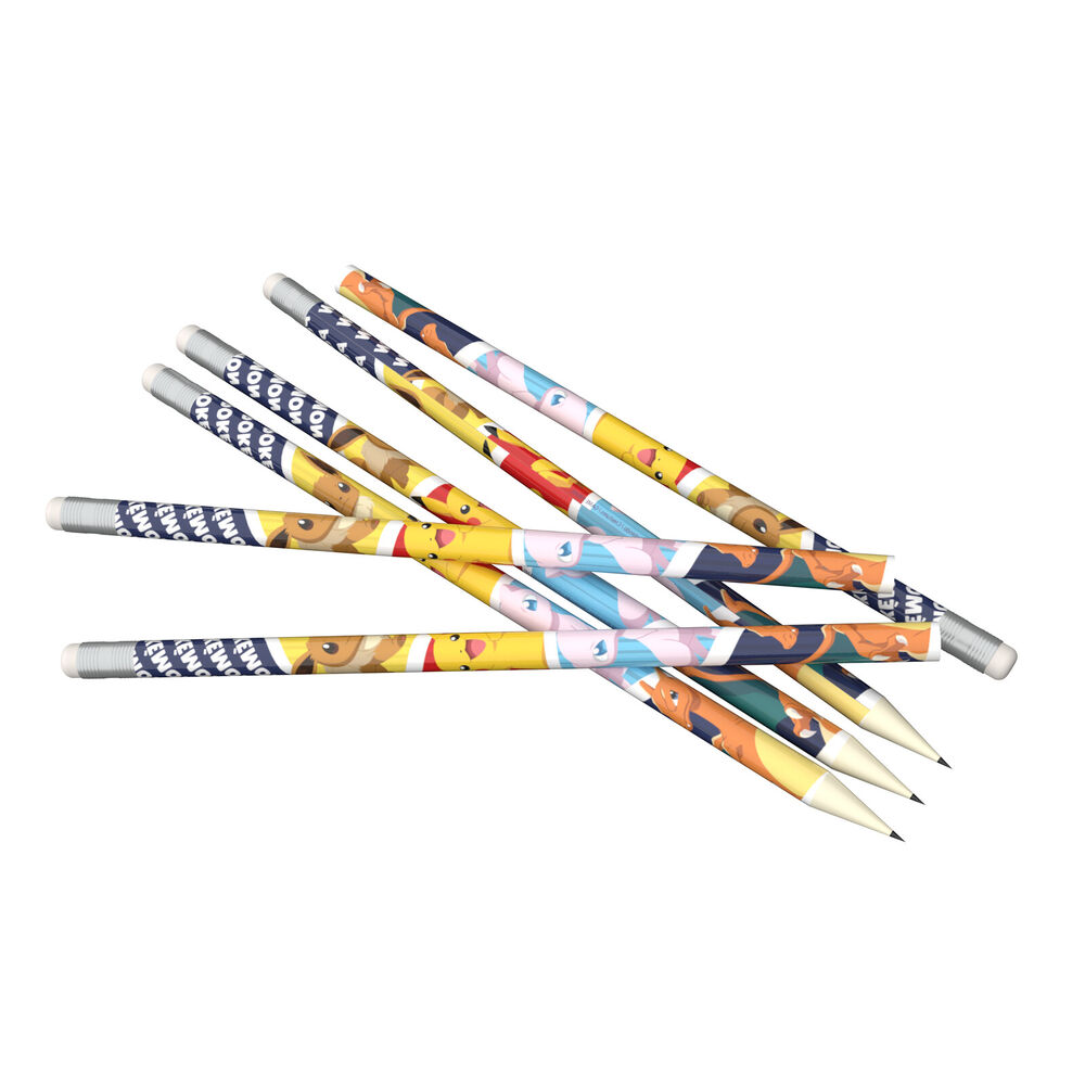 Set 6 Lapices Pokemon