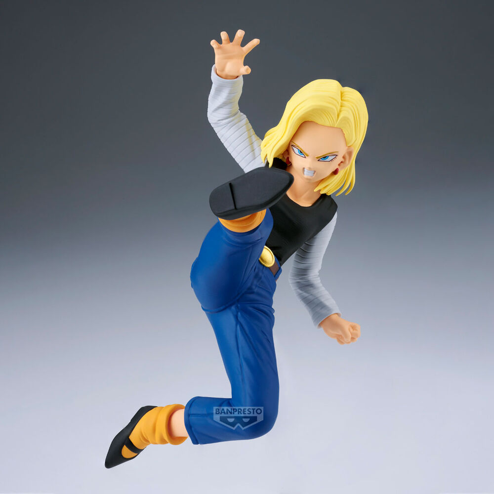 Set 2 figures Android 18 & Mr. Satan Match Makers Dragon Ball Z 11-8cm