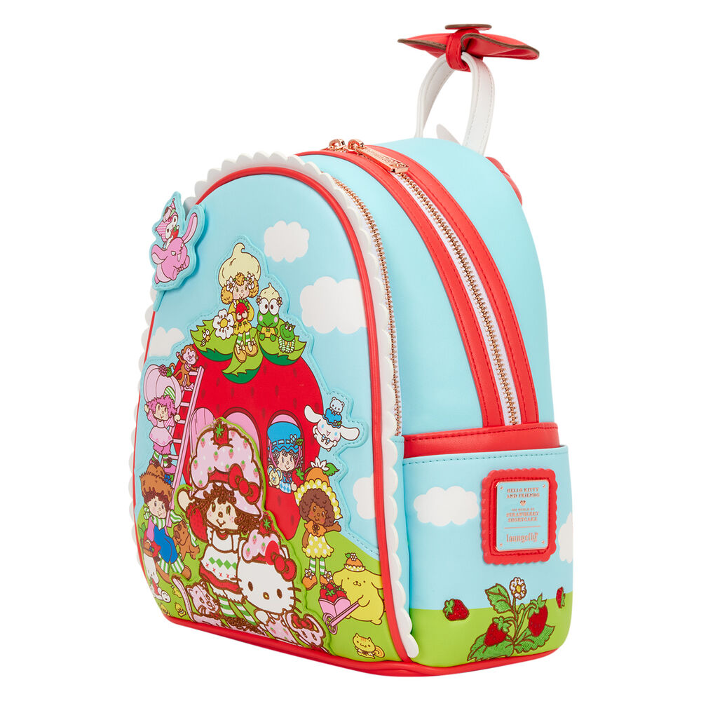 Mochila Shortcake Scented Hello Kitty & Friends x Strawberry Loungefly 26cm