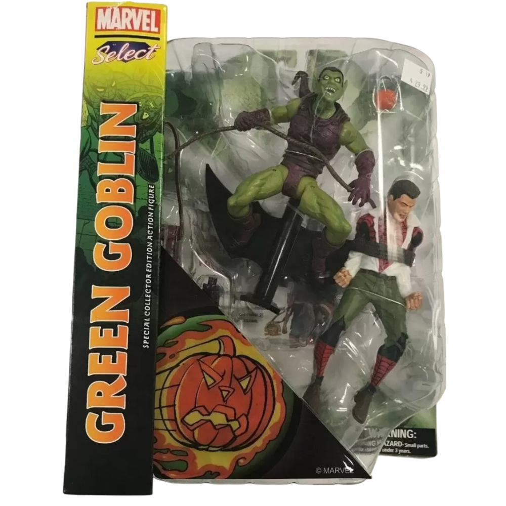 Figuras Duende Verde & Peter Parker Marvel Select 15cm