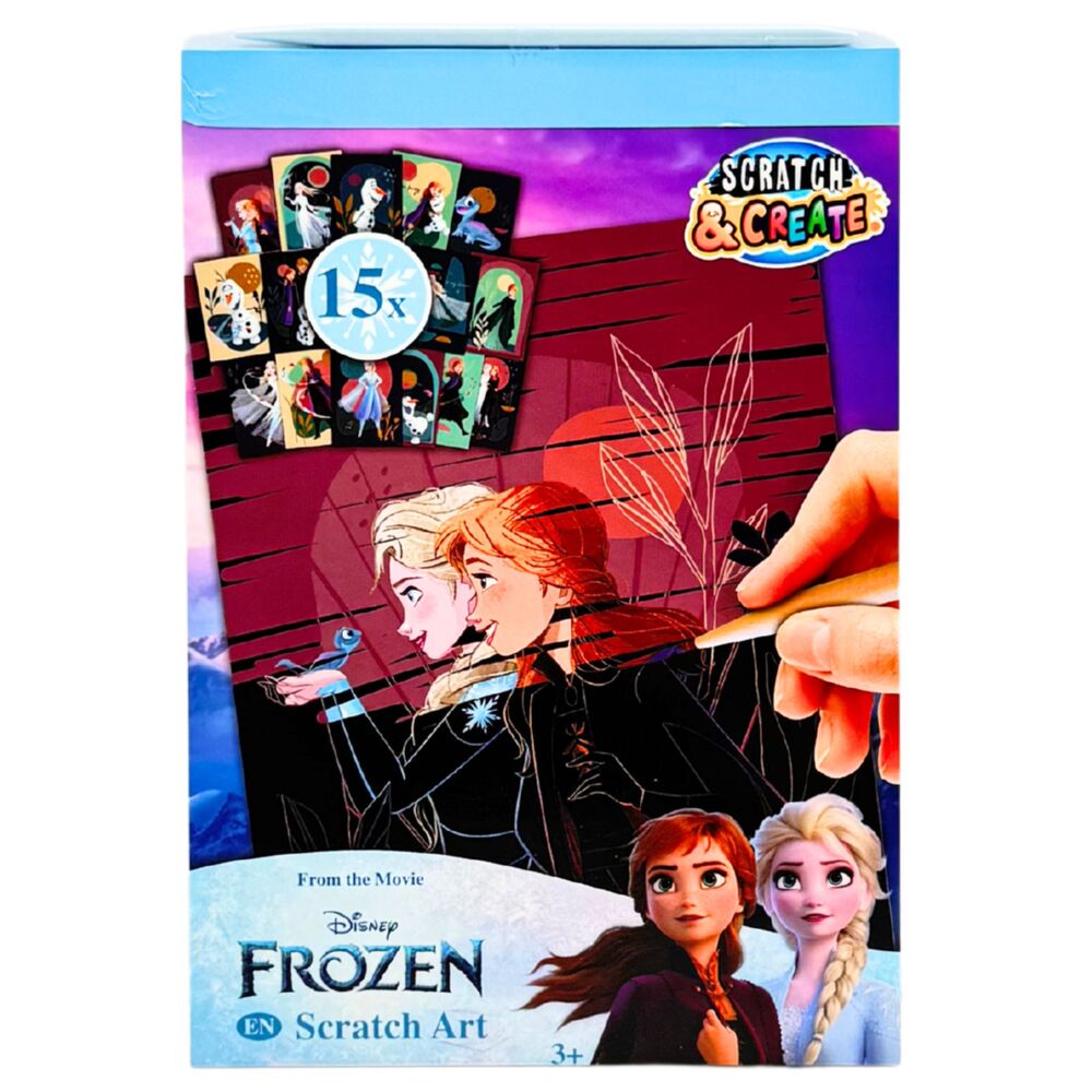 Set papeleria Scratch Art Frozen Disney