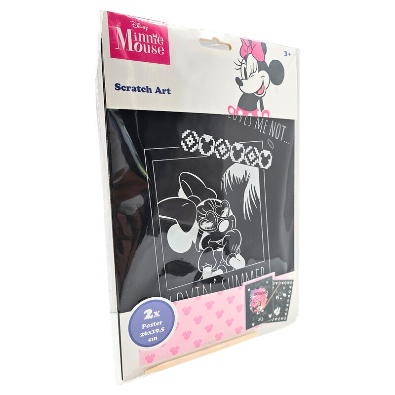 Set papeleria Scratch Art Minnie Disney