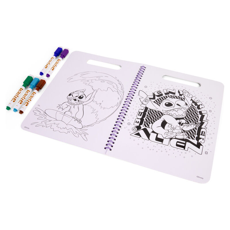 Libro magico pinta con agua Stitch Disney