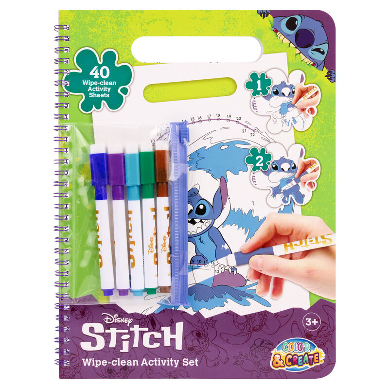 Libro magico pinta con agua Stitch Disney