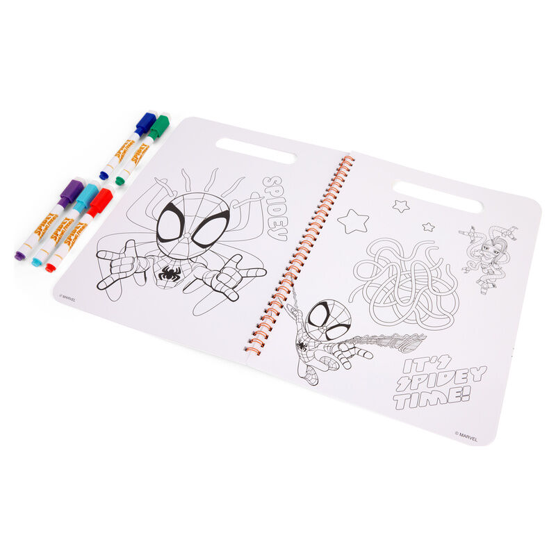 Libro magico pinta con agua Spiderman Marvel