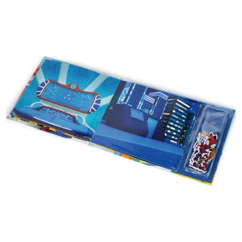 Libro magnetico + sticker Spiderman Marvel