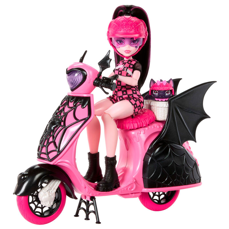Muñeca Draculaura + Scooter Monster High