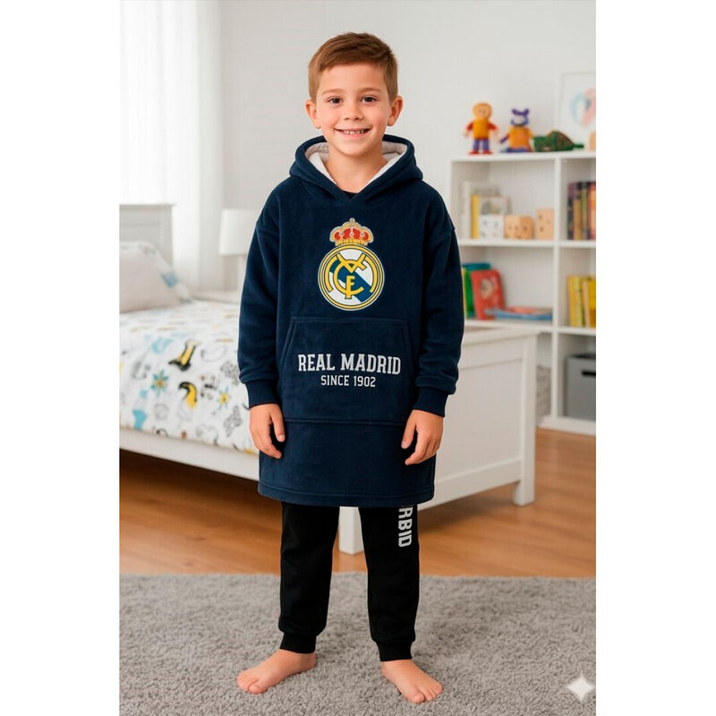Bata sudadera oversize Real Madrid infantil