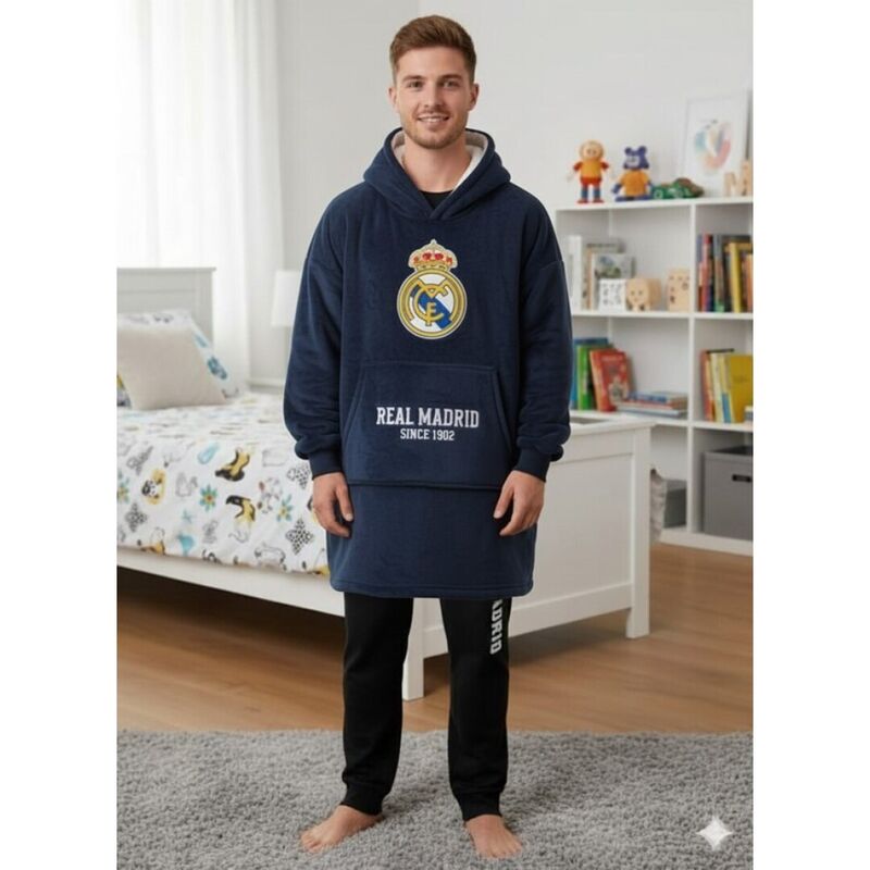 Bata sudadera oversize Real Madrid adulto