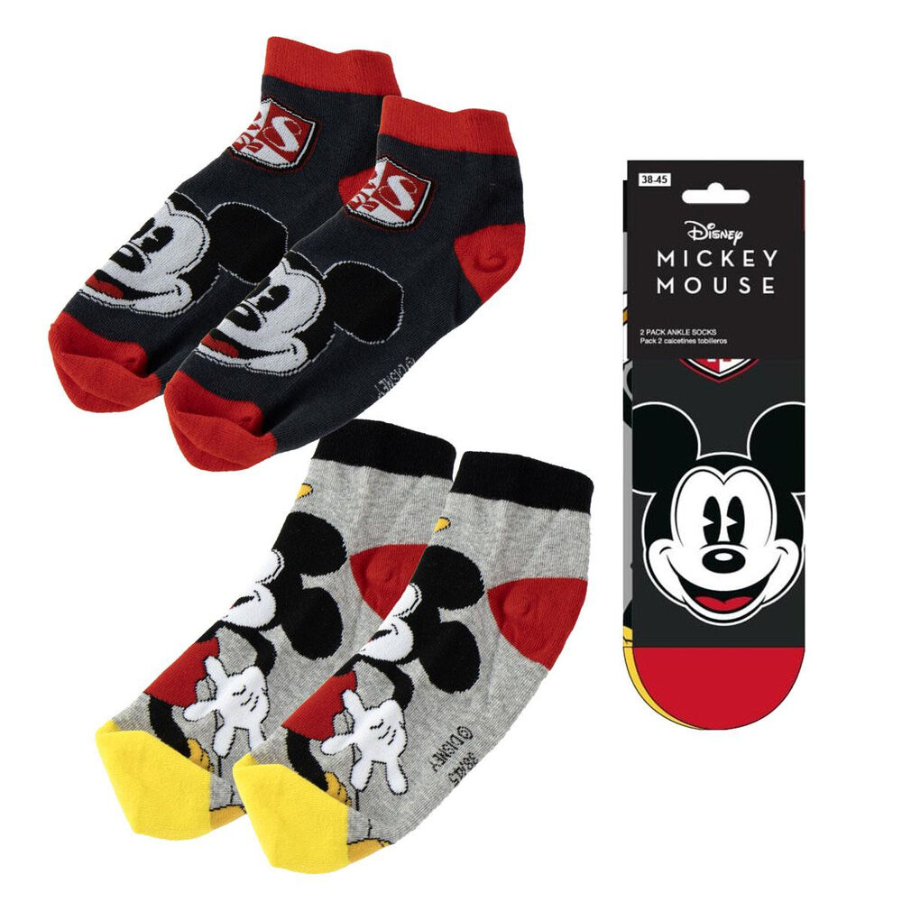 Set 2 pares calcetines Mickey Disney adulto