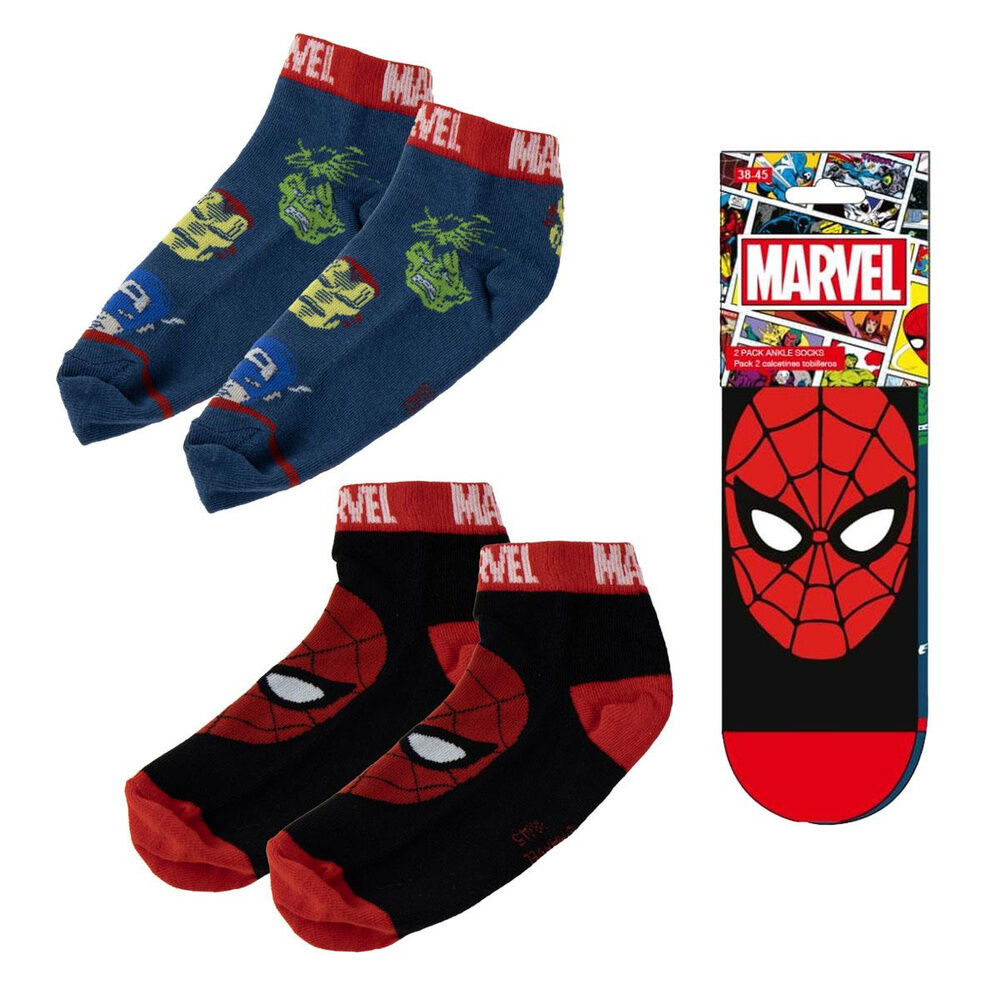 Set 2 pares calcetines Marvel adulto surtido