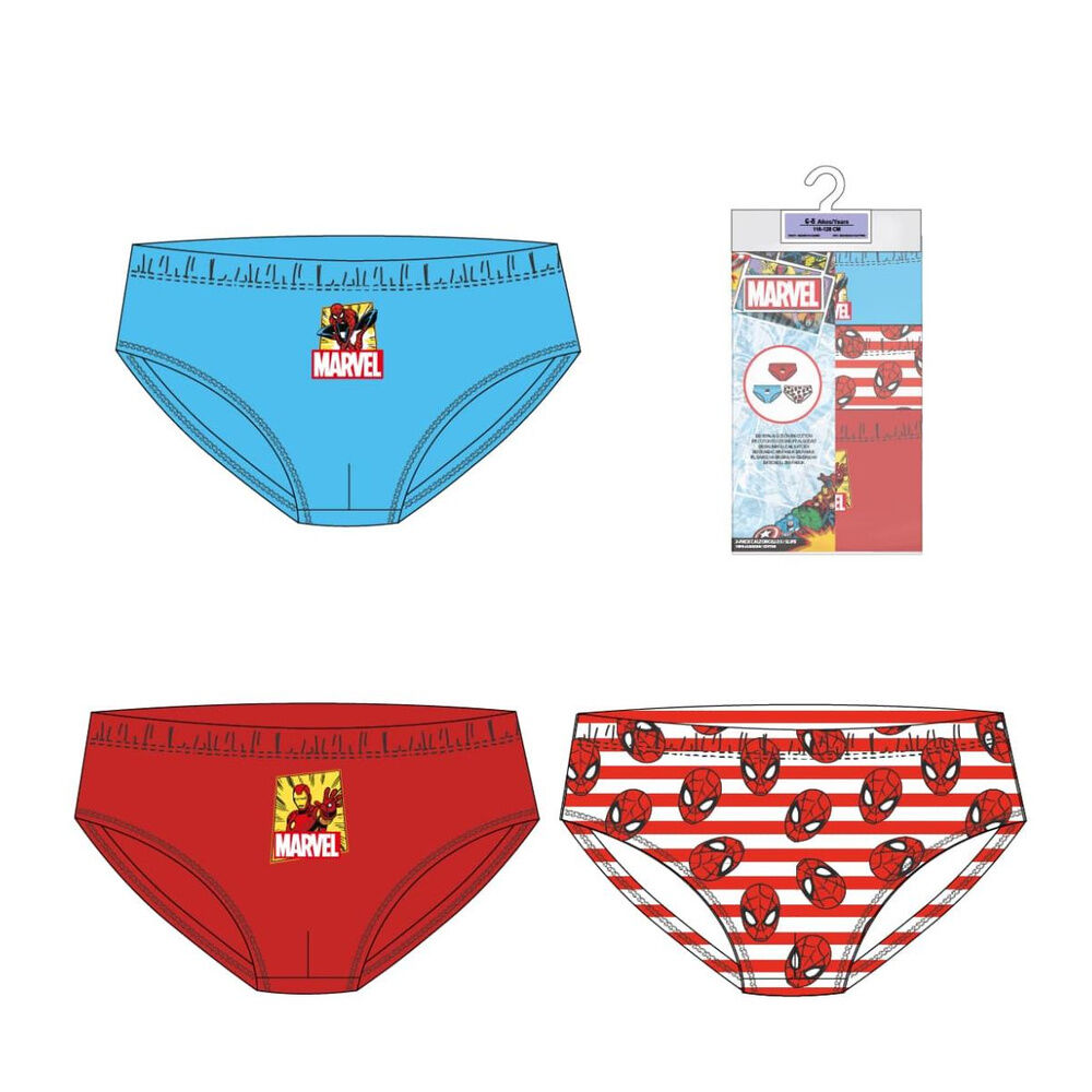 Set 3 calzoncillos Marvel