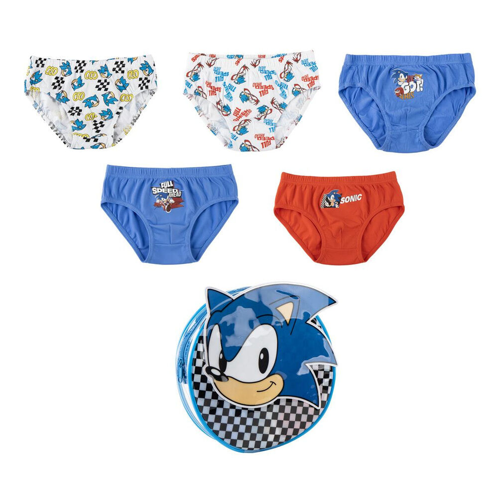Set 5 calzoncillos Sonic The Hedgehog