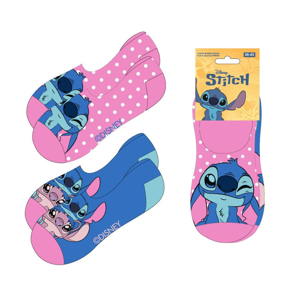 Set 2 pares calcetines Stitch Disney adulto