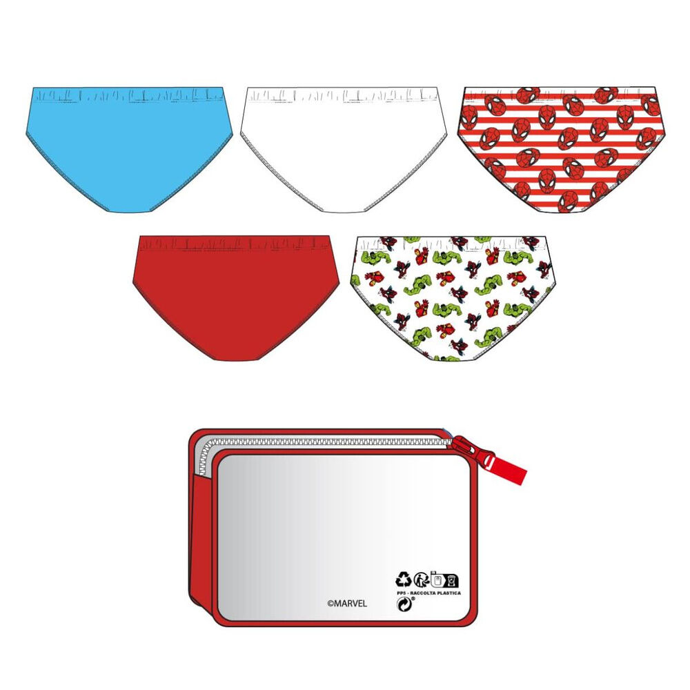 Set 5 calzoncillos Marvel