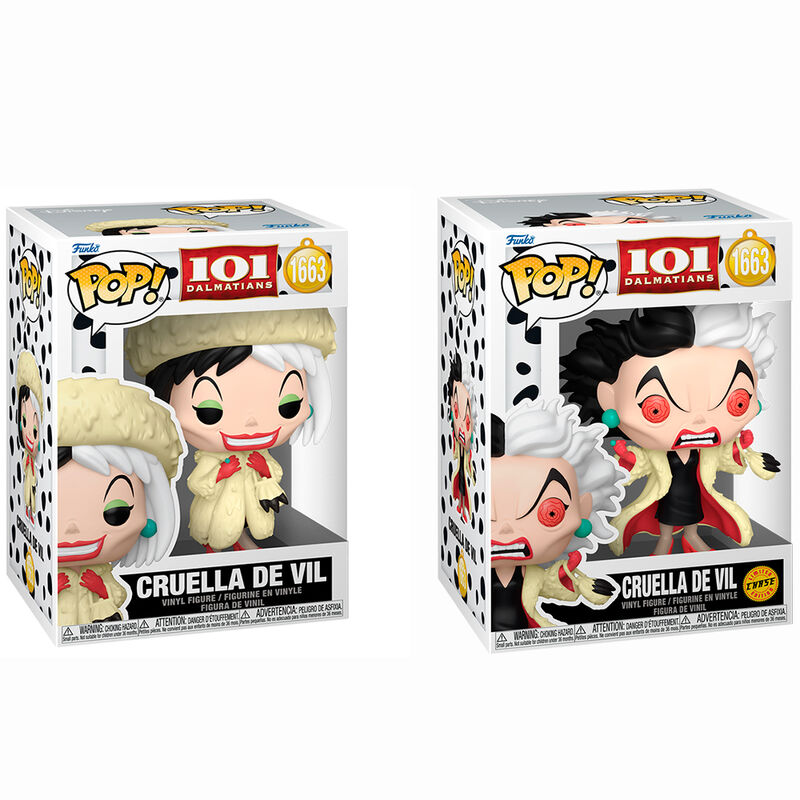 Figura POP Disney 101 Dalmatas Cruella de Vil 5 + 1 Chase