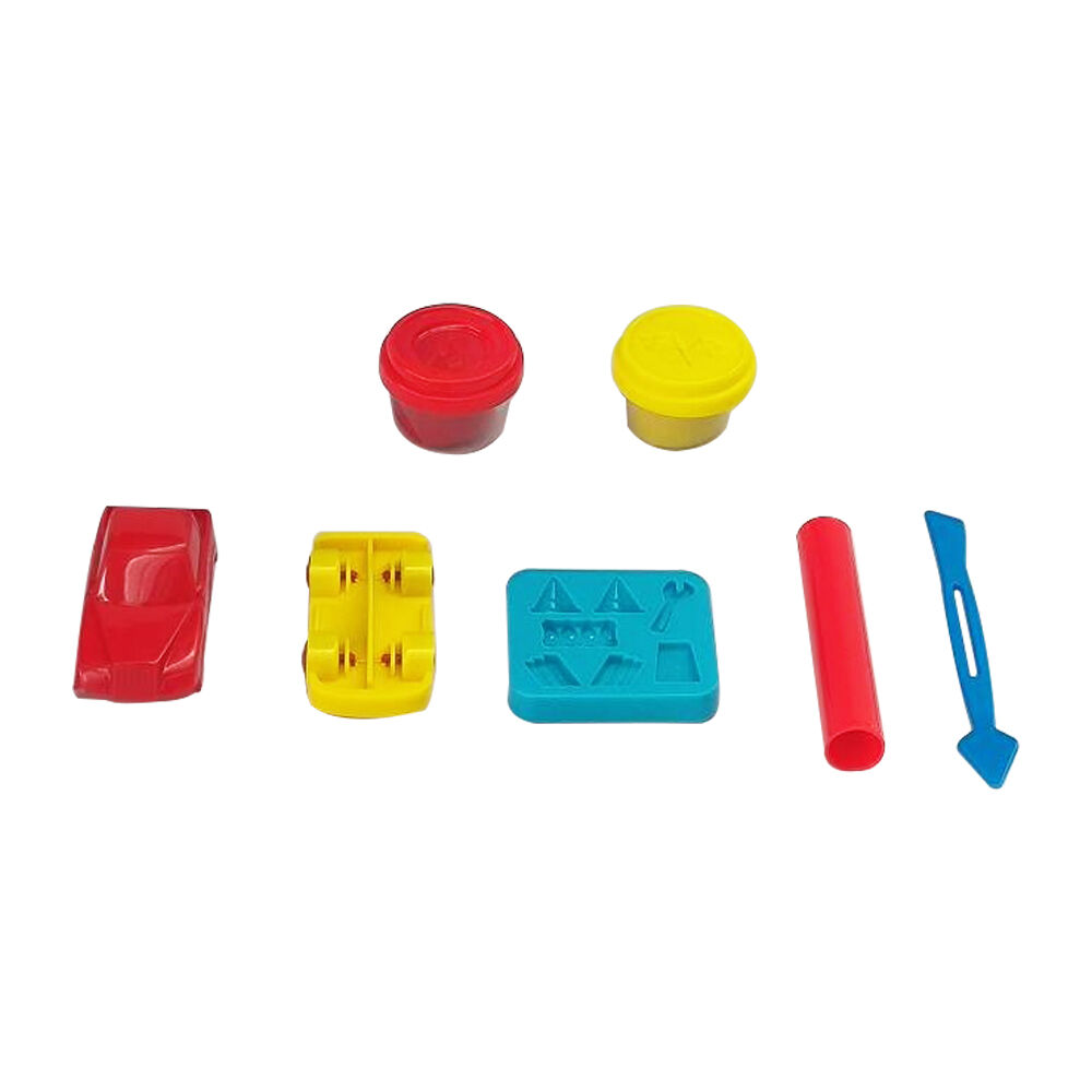 Taller Mecanico set 6 botes Plastilina Hot Wheels