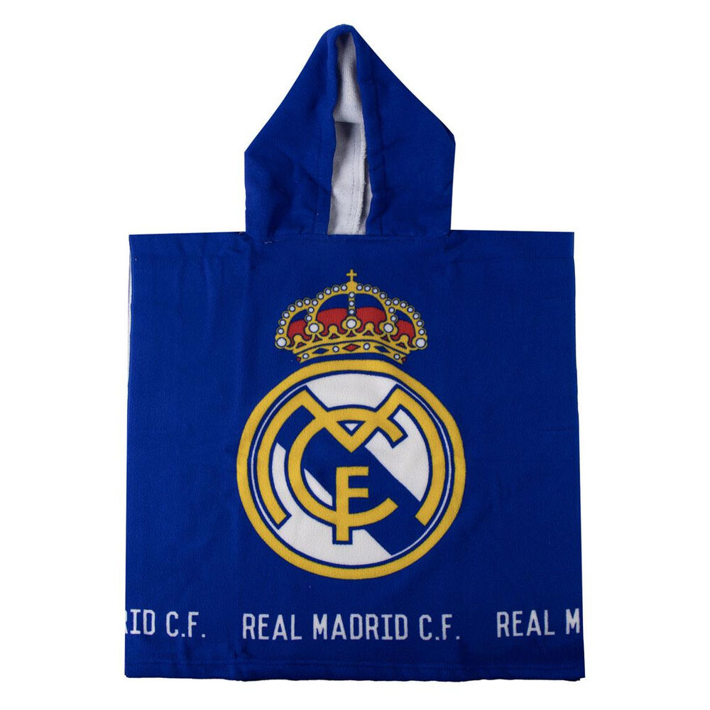 Poncho toalla Real Madrid microfibra