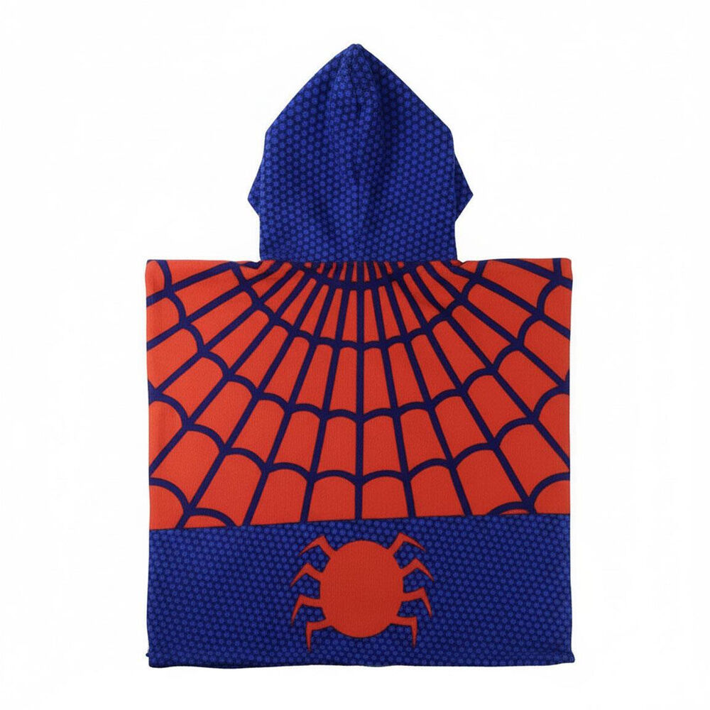 Poncho toalla Spiderman Marvel microfibra